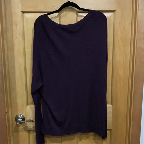 Trouve scoop neck oversized sweater batwing sleeve - Picture 2 of 5
